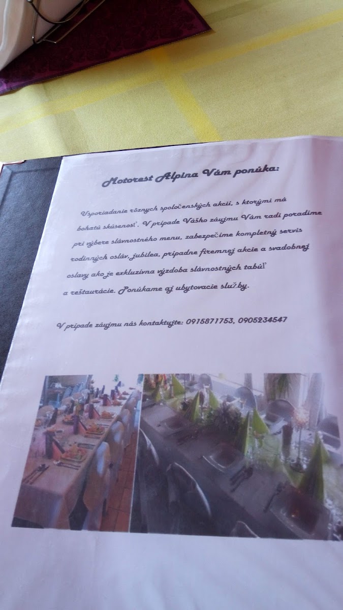 Menu Motorest Alpina-6